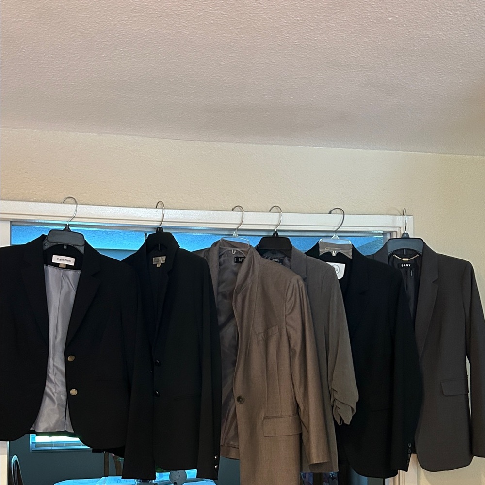 Calvin Klein Collection Black and Gray Blazers